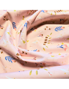 Popeline de coton, fleurs 2