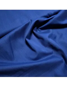 Tissu, Voile de Coton Uni, Bleu Roi, Laize 140 cm, 100% Coton 98g/m² 2