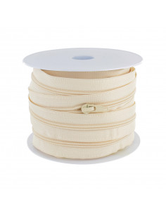 Fermeture Eclair au mètre, 5,8mm, écru