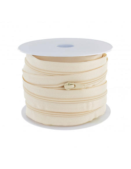 Fermeture Eclair au mètre, 5,8mm, écru