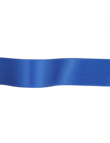 Ruban satin, 50mm, bleu roi