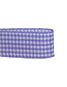 Ruban vichy, 10mm, parme