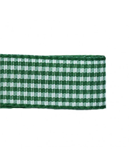 Ruban vichy, 10mm, vert