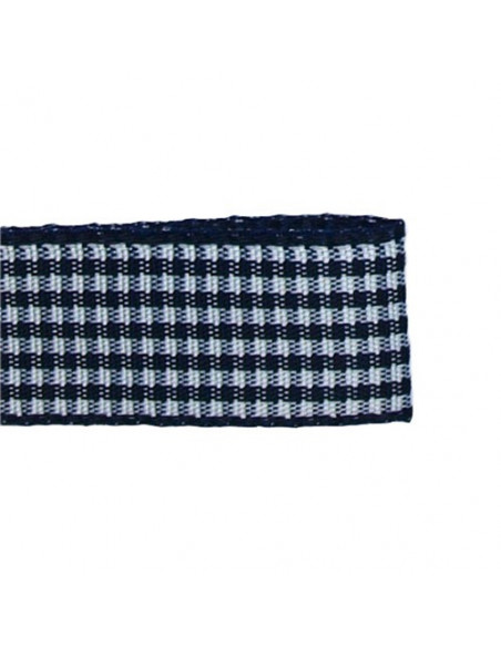 Ruban vichy, 10mm, bleu marine