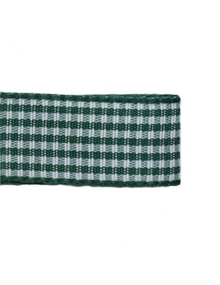 Ruban vichy, 10mm, vert sapin