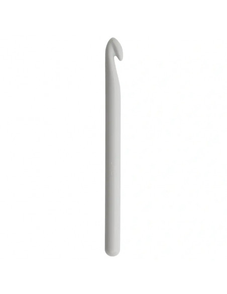 Crochet pour laine sans manche, 14cm, Ø9mm, gris