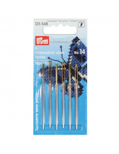 Aiguilles à tapisserie sans pointe, No. 14, 1,90 x 60mm