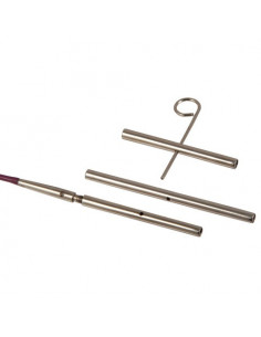 Connecteurs de câble avec clé, pour aiguilles à tricoter circulaires, pack de 3