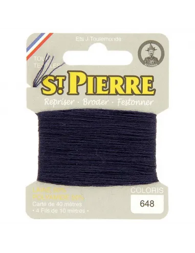 Fil à repriser, St Pierre, [Couleur précise], Laine et Polyamide