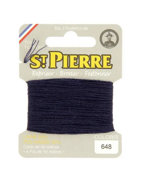 Fil à repriser, St Pierre, [Couleur précise], Laine et Polyamide