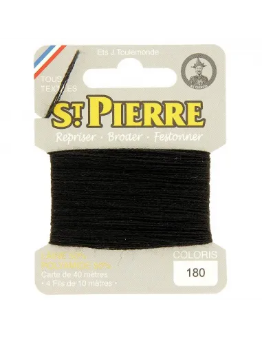 Fil à repriser, St Pierre, [Couleur précise], Laine et Polyamide
