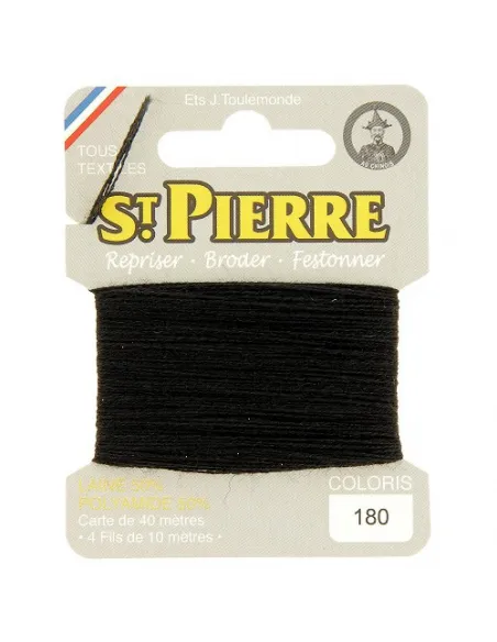 Fil à repriser, St Pierre, [Couleur précise], Laine et Polyamide