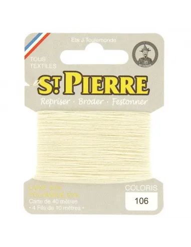 Fil à repriser, St Pierre, [Couleur précise], Laine et Polyamide