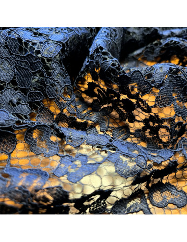Dentelle au mètre, bleu marine