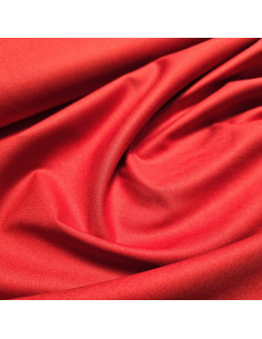 Popeline de coton unie, rouge 2