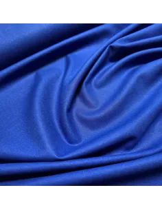 Tissu, Popeline de Coton Unie, Bleu Roi, Laize 150 cm, 100% Coton 195g/m² 2