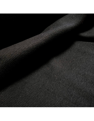 Bord cote tubulaire, noir