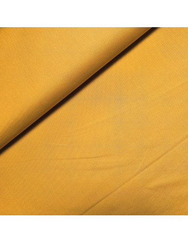 Tissu, Canvas Uni, Jaune Moutarde, Laize 140 cm, 100% Coton 322g/m²