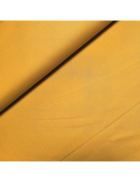 Tissu, Canvas Uni, Jaune Moutarde, Laize 140 cm, 100% Coton 322g/m²
