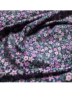 Popeline de coton, impression digitale, fleurs 2