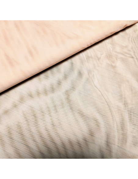 Doublure maille fine et stretch, tulle élastique, nude