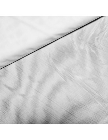 Tissu, Maille Fine Stretch Tulle Élastique, Blanc Pur, Laize 145 cm, Polyamide Spandex 116g/ml