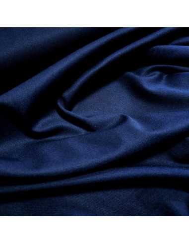 Viscose unie stretch, bleu marine