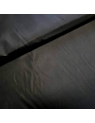 Tissu, Doublure Toscane Satinée, Noir Intense, Laize 150 cm, 100% Polyester