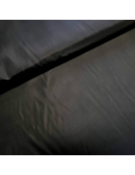 Tissu, Doublure Toscane Satinée, Noir Intense, Laize 150 cm, 100% Polyester