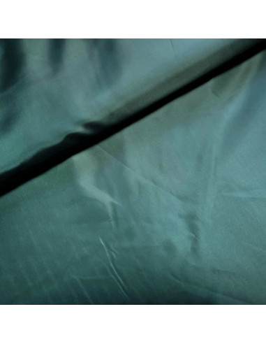 Tissu, Doublure Toscane Satinée, Vert Émeraude, Laize 150 cm, 100% Polyester