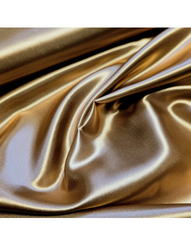 Doublure satin, beige doré