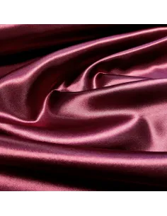 Tissu, Doublure Satin Unie, Bordeaux, Laize 150 cm, 100% Polyester 2