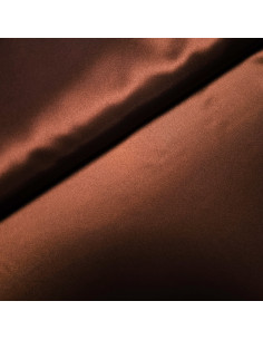 Doublure satin, marron