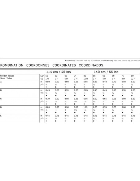 Patron Burda 9831 - Ensemble Bébé de 1 à 12 mois