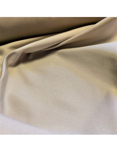 Tissu, Toile Transat Unie, Grège, Laize 45 cm, Dralon & Polypropylène Traitée Extérieur
