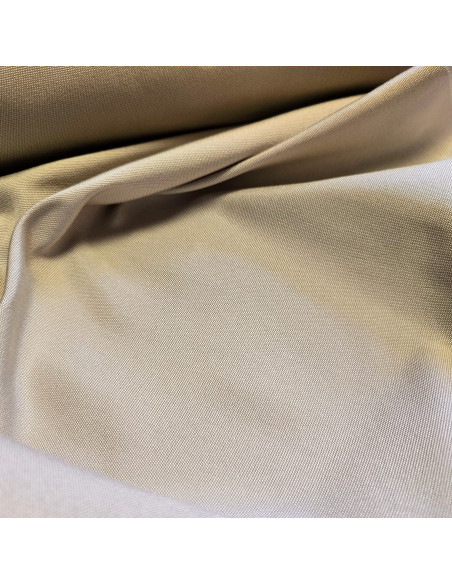 Tissu, Toile Transat Unie, Grège, Laize 45 cm, Dralon & Polypropylène Traitée Extérieur