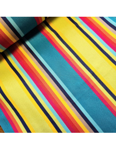 Toile transat rayures PLAYA, Sao Paulo anis