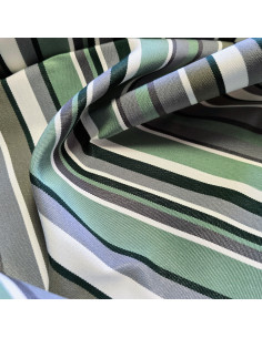 Tissu, Toile Transat Rayures, Vert Cactus, Laize 45 cm, Dralon & Polypropylène Extérieur 2