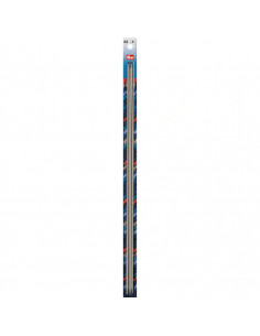 Aiguilles à tricoter à 2 pointes, 40cm, 2,5mm, gris perle