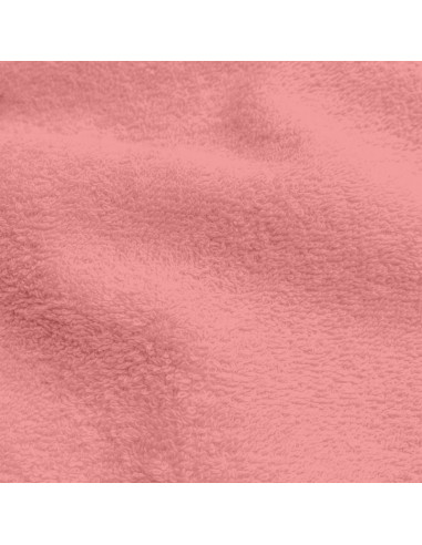 Tissu, Éponge de Coton Uni, Rose Clair, Laize 150 cm, 100% Coton 400g/m²