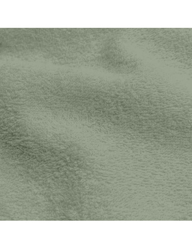 Tissu, Éponge de Coton Premium, Vert de Gris, Laize 150 cm, 100% Coton 400g/m²