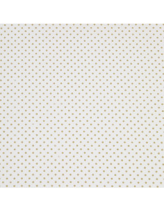 Cretonne de coton, pois dorés