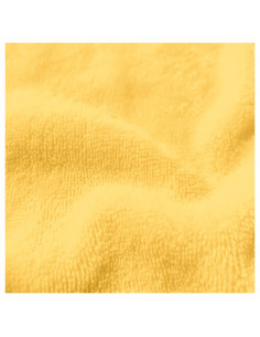 Tissu, Éponge de Bambou Doudou, Jaune Citron, Laize 150 cm, 40% Bambou 40% Polyester 20% Coton
