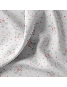 Tissu, Cretonne de Coton Impression Numérique, Lac des Cygnes Multicolore, Laize 150 cm, 100% Coton 2