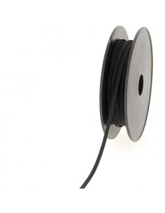 Élastique tressé, 6mm, noir