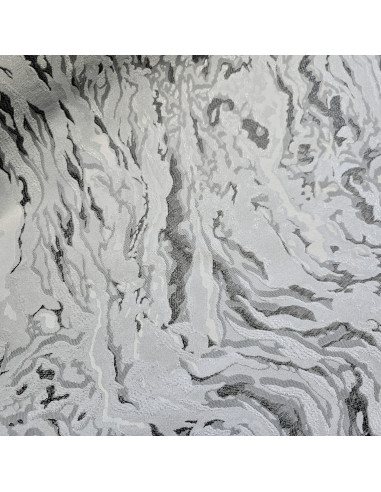 Tissu, Jacquard Lurex Marbré, Gris, Laize 140 cm, 83% Polyester 17% Coton 290g/m²