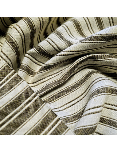 Jacquard toile matelas, réversible, kaki