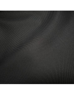 Tissu, Toile à Sac, Envers PVC, Noir, Laize 150 cm, Polyester Imperméable 360g/m²