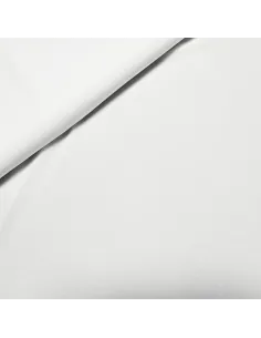 Tissu, Crêpe Mousseline Uni, Blanc Pur, Laize 147 cm, 100% Polyester