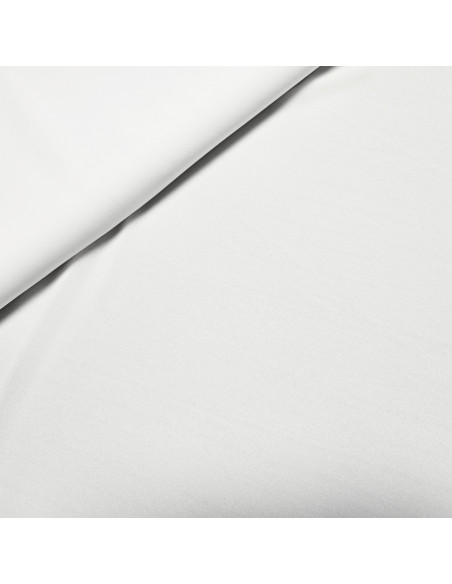 Tissu, Crêpe Mousseline Uni, Blanc Pur, Laize 147 cm, 100% Polyester